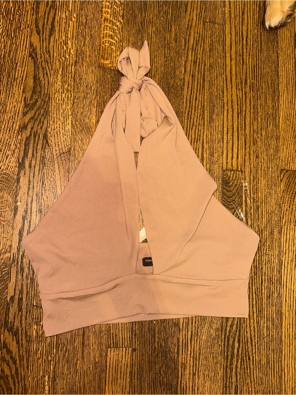 Naked Wardrobe Halter Brown Top